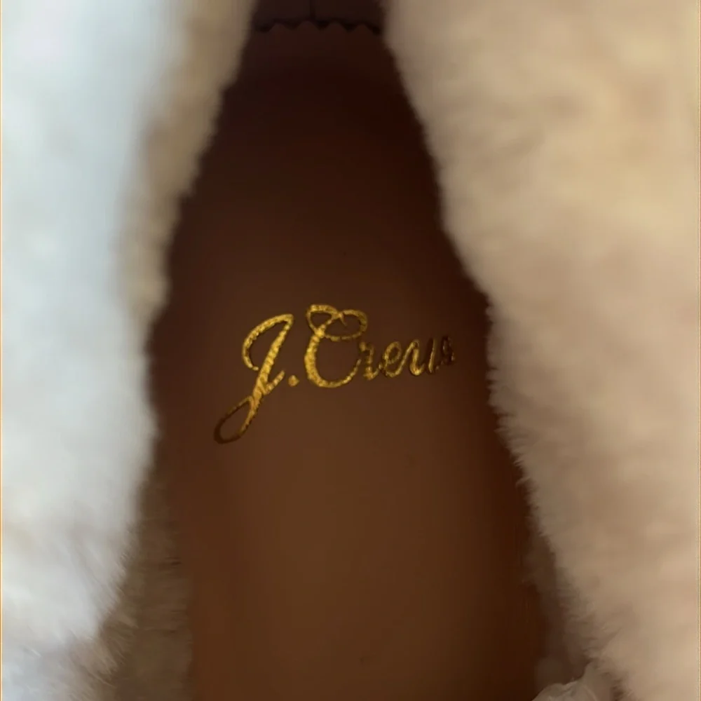 New J. Crew Leather Winter Wedge Boots - Size 8 - Picture 13 of 15
